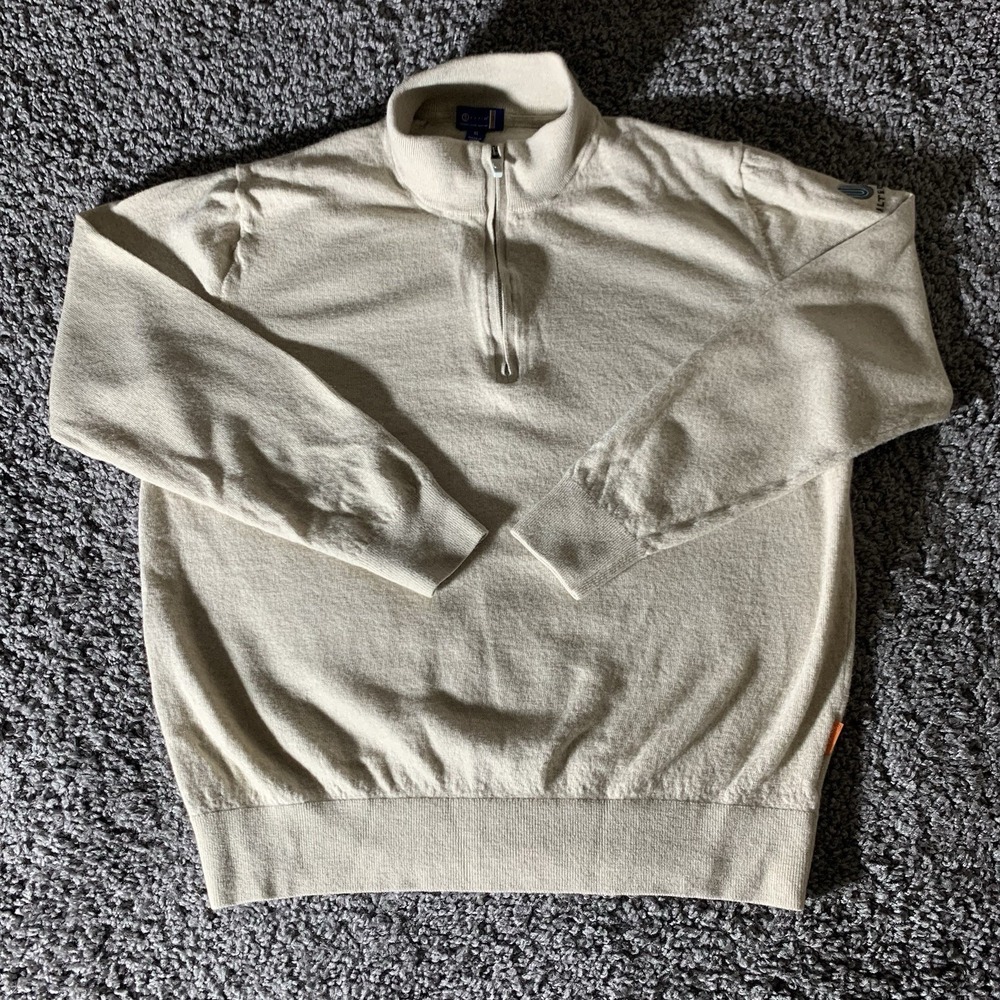 Stitch Golf Sweater Mens XL Wembley Italian Luxe Merino Pullover Casual